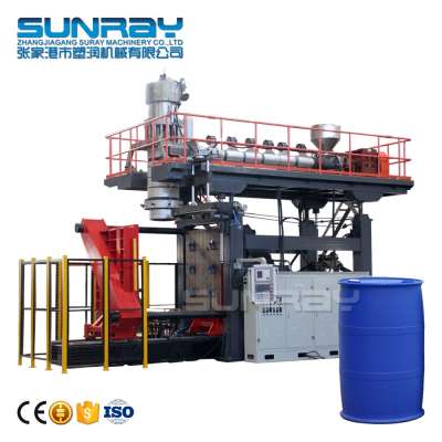 200 Litre Plastic Lring Drum Large Extrusion Moulding Production Line Double L Ring Chemical Drums Blow Molding Machine