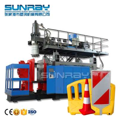 Plastic Road Block Barricade Bucket Taffic Delineator Making  Machine Traffic Cone Blow Molding Machine